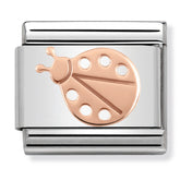Nomination Composable Classic Link 430104/07 Ladybug in 9K Rose Gold